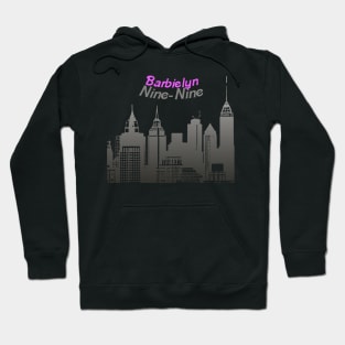 city silhouette and name ( barbielyn) graphic Hoodie
